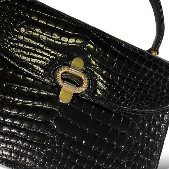 GUCCI Vintage SUPER RARE Crocodile Top Handle STUNNING Bag - Picture 15 of 16